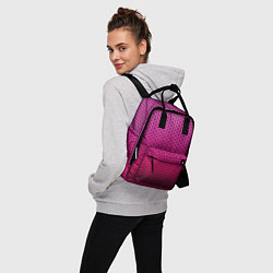 Рюкзак женский Градиент розовый с рисунком, цвет: 3D-принт — фото 2