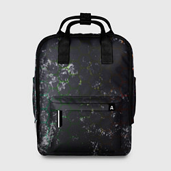 Рюкзак женский Черные узоры, цвет: 3D-принт