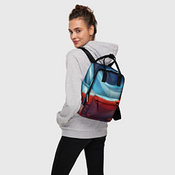 Рюкзак женский Абстракция в контрасте, цвет: 3D-принт — фото 2