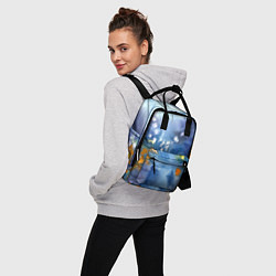 Рюкзак женский После дождя акварель, цвет: 3D-принт — фото 2