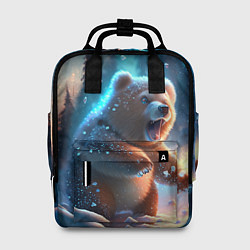 Рюкзак женский Полярный мишка, цвет: 3D-принт
