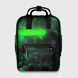 Женский рюкзак Симметрия зеленых теней