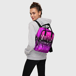 Рюкзак женский Тату Лил Пипа на фиолетовом, цвет: 3D-принт — фото 2