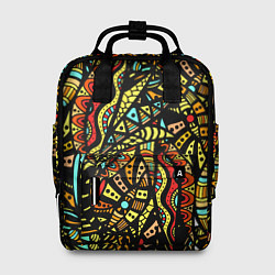 Рюкзак женский Африканская живопись, цвет: 3D-принт