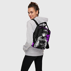 Рюкзак женский Маки Зенин и фиолетовый огонь - Магическая битва, цвет: 3D-принт — фото 2