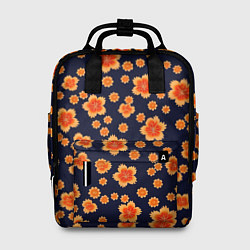 Рюкзак женский Арт цветочный узор, цвет: 3D-принт