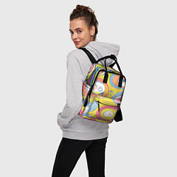 Рюкзак женский Хиппи арт, цвет: 3D-принт — фото 2