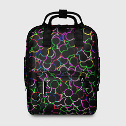 Рюкзак женский Неоновые шарики, цвет: 3D-принт