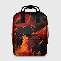 Рюкзак женский Пламя в темноте, цвет: 3D-принт