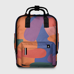 Рюкзак женский Цветные кляксы, цвет: 3D-принт