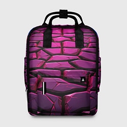 Рюкзак женский Фиолетовая абстрактная плитка, цвет: 3D-принт