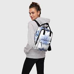 Рюкзак женский Снежинки в ряд, цвет: 3D-принт — фото 2