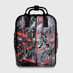 Рюкзак женский Адский доспех в царапинах, цвет: 3D-принт