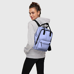Рюкзак женский Сиреневые тонкие полосы, цвет: 3D-принт — фото 2