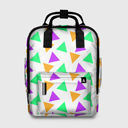 Рюкзак женский Яркие треугольники, цвет: 3D-принт