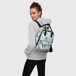 Рюкзак женский Паттерн с лягушками, цвет: 3D-принт — фото 2