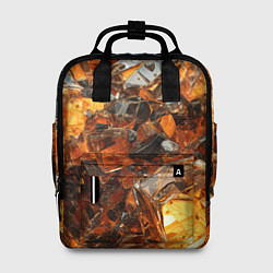 Рюкзак женский Янтарный взрыв, цвет: 3D-принт