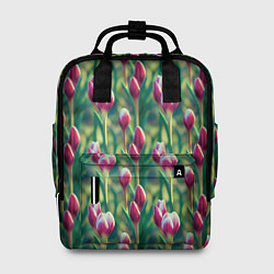 Рюкзак женский Весенние цветы на поляне, цвет: 3D-принт