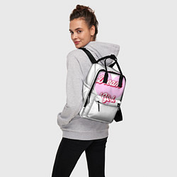 Рюкзак женский Девушка-мечта и розовое сердце, цвет: 3D-принт — фото 2