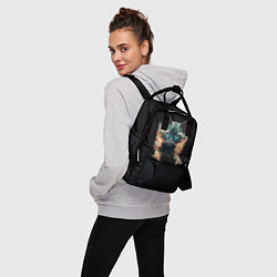 Рюкзак женский Котик полигональный, цвет: 3D-принт — фото 2