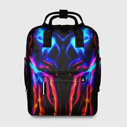 Рюкзак женский Неоновый киберкостюм, цвет: 3D-принт
