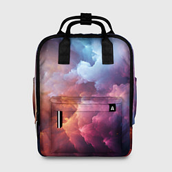 Рюкзак женский Облачный космос, цвет: 3D-принт