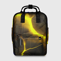 Рюкзак женский Желтое неоновое свечение, цвет: 3D-принт