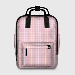Рюкзак женский Розовый паттерн клетка, цвет: 3D-принт