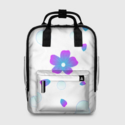 Женский рюкзак Цветочки и пузыри