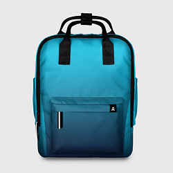 Женский рюкзак Яркий голубой с синим градиент комбинированный кро