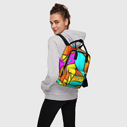 Рюкзак женский Яркая абстракция, цвет: 3D-принт — фото 2