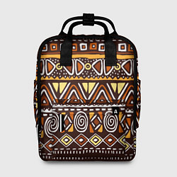 Рюкзак женский Африканский традиционный орнамент, цвет: 3D-принт