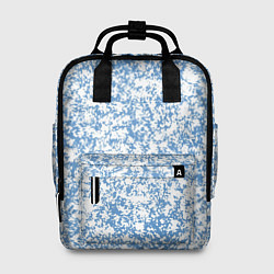 Рюкзак женский Пёстрый бело-голубой, цвет: 3D-принт