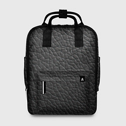 Рюкзак женский Кожа черная, цвет: 3D-принт