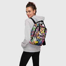 Рюкзак женский Буква т в граффити, цвет: 3D-принт — фото 2