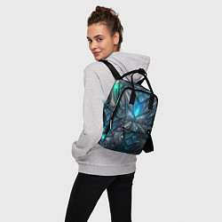 Рюкзак женский Темная текстура со свечением, цвет: 3D-принт — фото 2