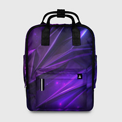 Рюкзак женский Фиолетовая объемная неровная текстура, цвет: 3D-принт