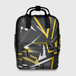 Рюкзак женский Абстрактный фон со спортивным узором, цвет: 3D-принт