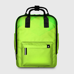 Рюкзак женский Кислотная геометрия лайм, цвет: 3D-принт