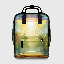 Рюкзак женский UFO In The Forest, цвет: 3D-принт