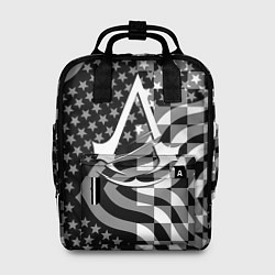 Рюкзак женский Assassins Creed logo game usa, цвет: 3D-принт
