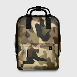 Рюкзак женский Милитари камуфляж, цвет: 3D-принт