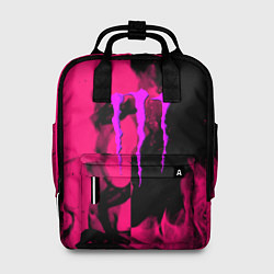 Рюкзак женский Monster energy fire pink, цвет: 3D-принт