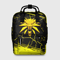 Рюкзак женский Ведьмак трещины текстура, цвет: 3D-принт