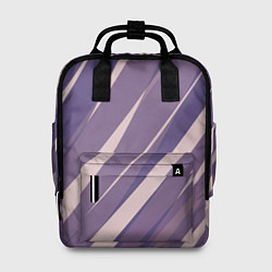 Рюкзак женский Фиолетовый абстрактные полосы, цвет: 3D-принт