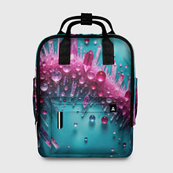 Рюкзак женский Розовые кристаллы, цвет: 3D-принт