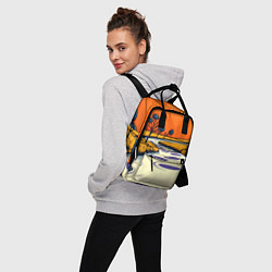 Рюкзак женский Арт с фантастическим пейзажем, цвет: 3D-принт — фото 2