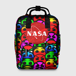 Рюкзак женский NASA smile, цвет: 3D-принт