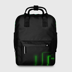 Рюкзак женский Black green color, цвет: 3D-принт