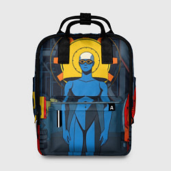 Рюкзак женский Ретро фантастика, цвет: 3D-принт